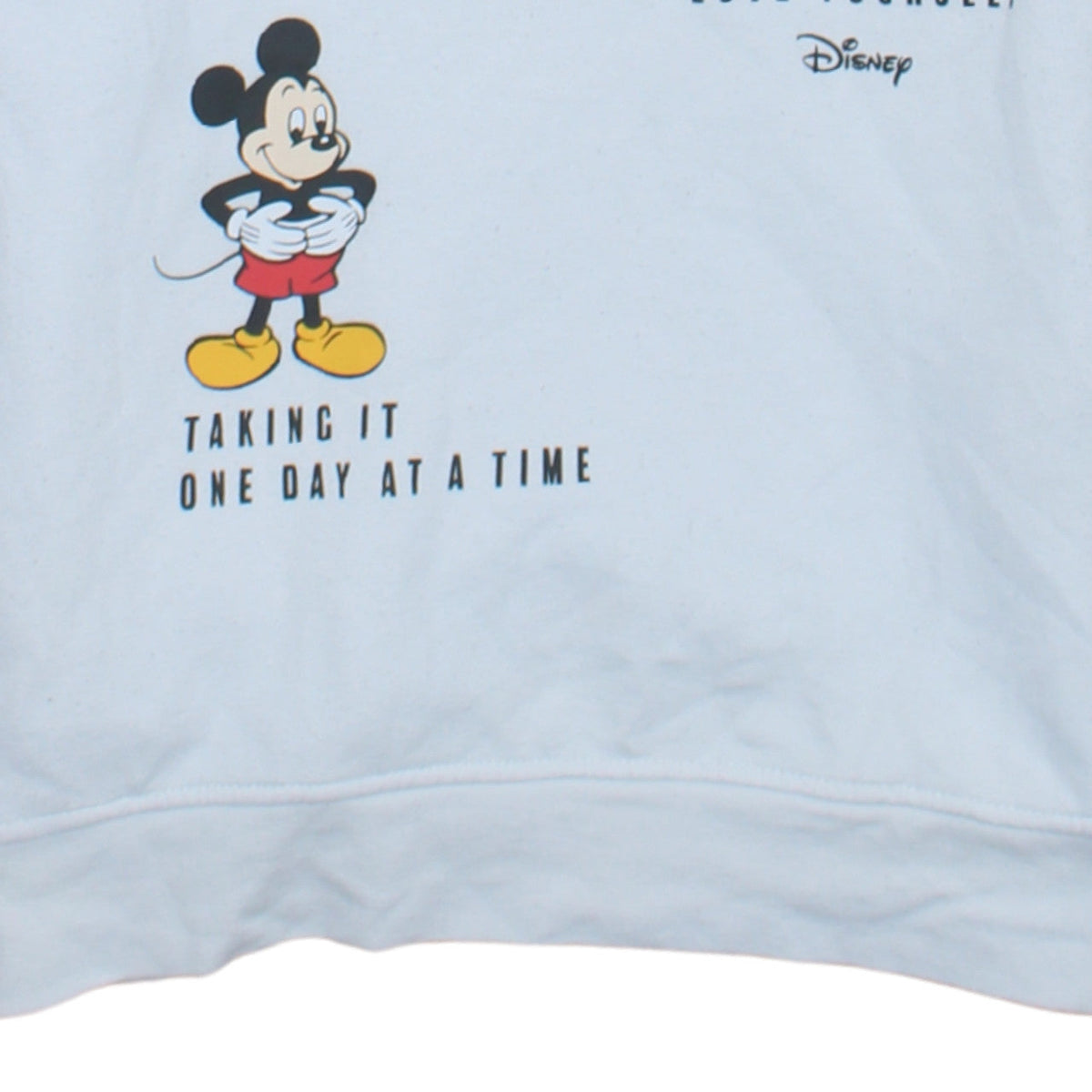 Disney Women’s White Mickey Mouse Pullover Hoodie 2XS