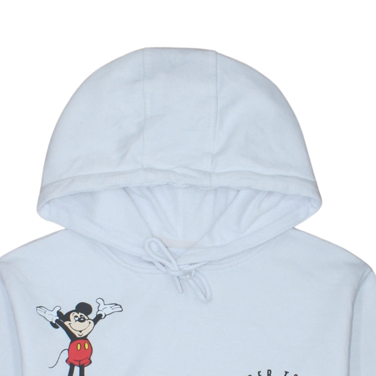 Disney Women’s White Mickey Mouse Pullover Hoodie 2XS