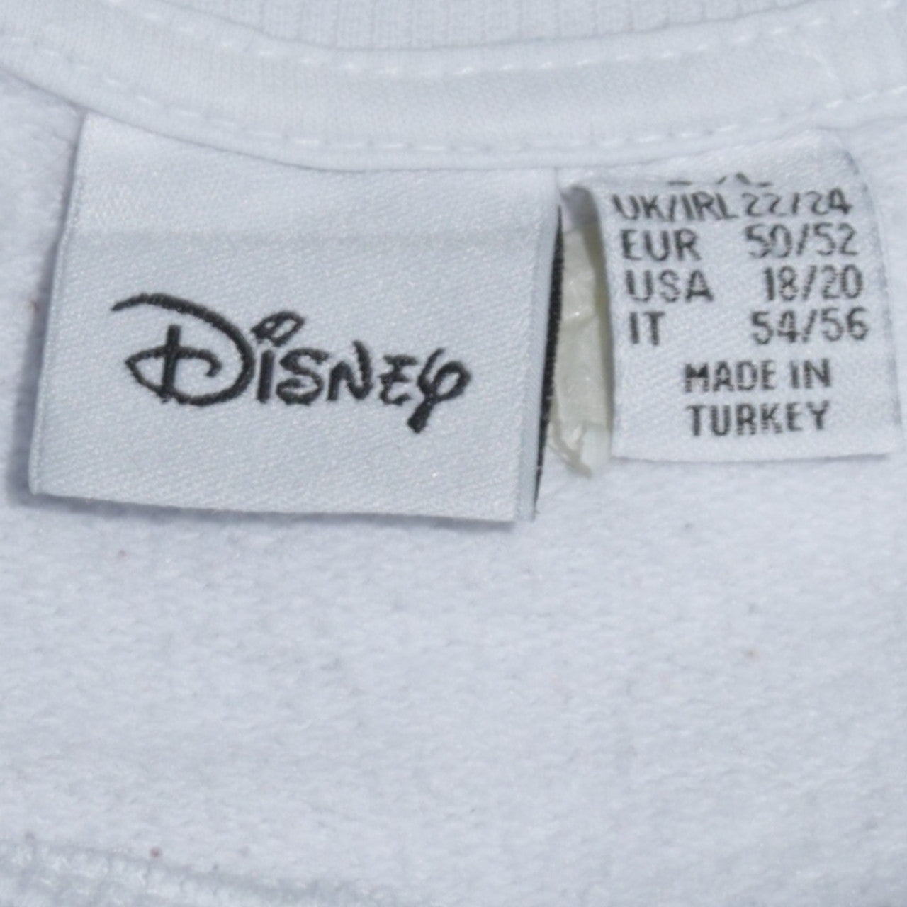 Disney Primark Womens White Mickey Mouse Sweatshirt Size 22/24