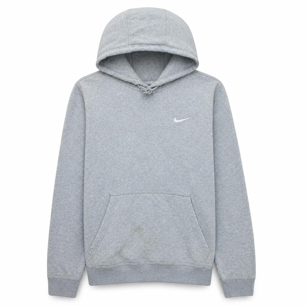 Nike Men's Grey Pullover Hoodie M Regular Fit Sportswear