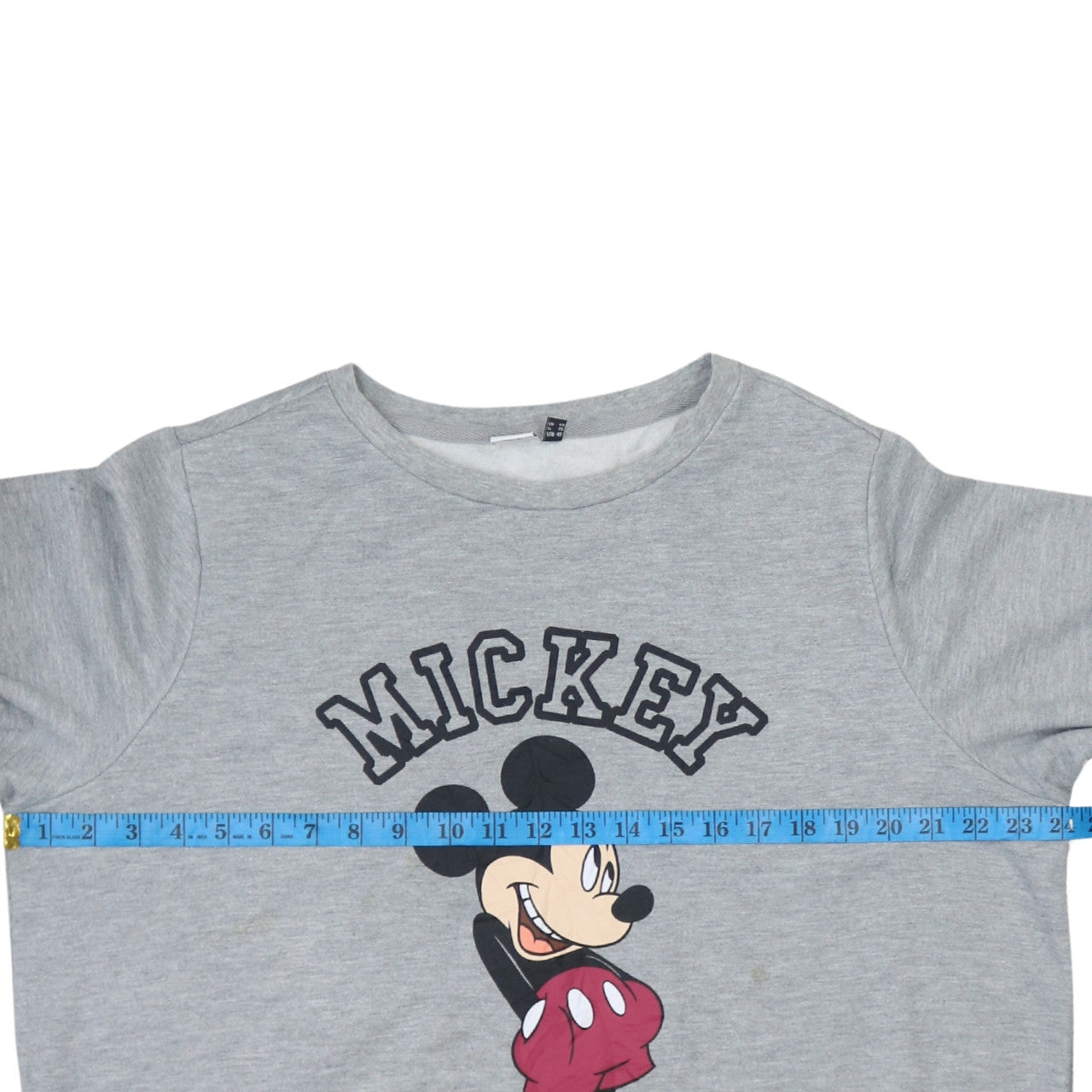Disney Unisex Grey Mickey Mouse Pullover Sweatshirt S