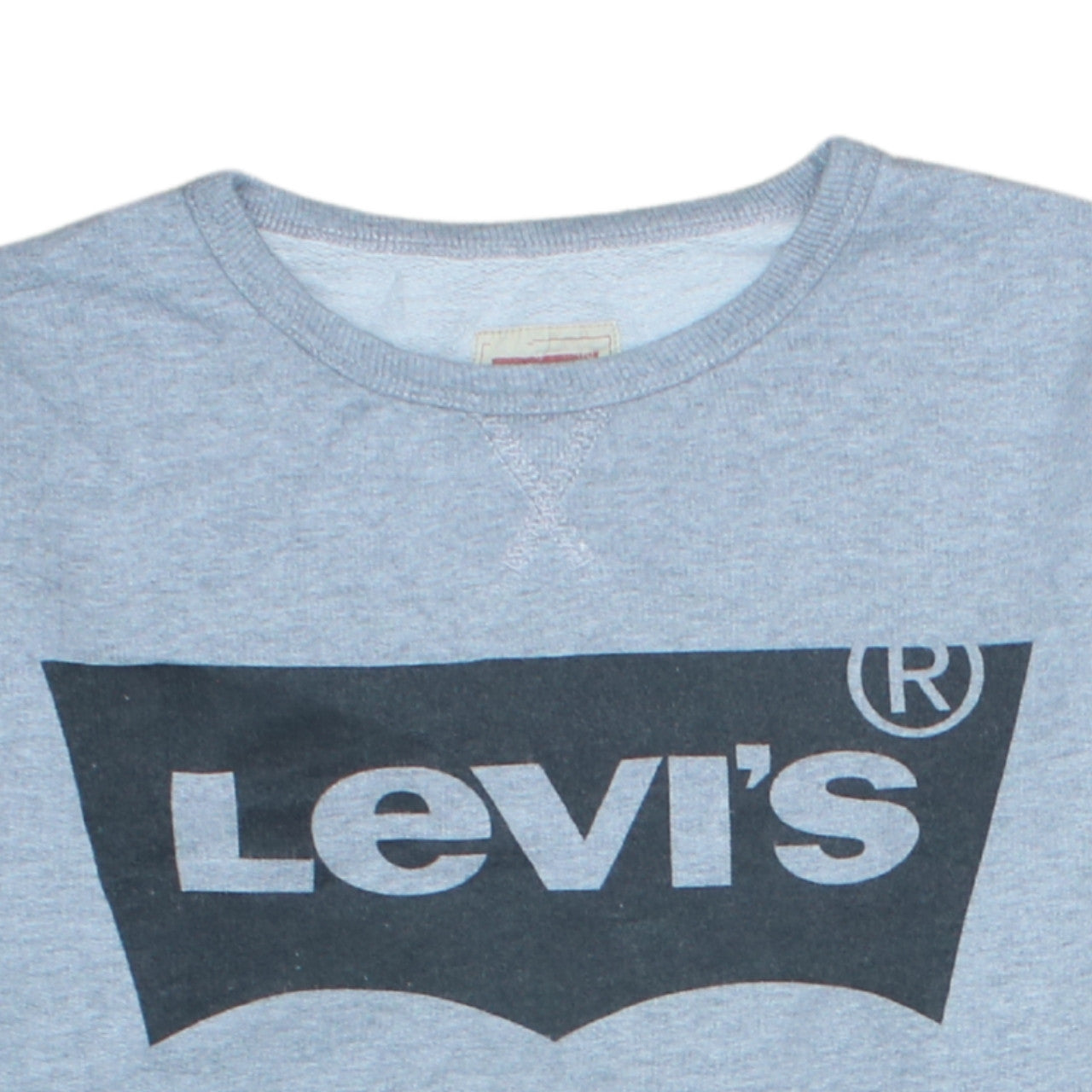 Levi's Women's Grey Logo Crew Neck Pullover Sweatshirt Size 16