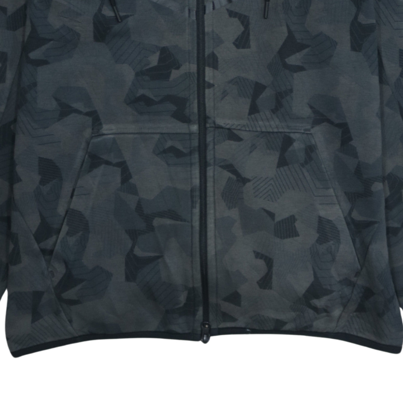 Nike Men's Grey Camouflage Full Zip Hoodie Size M