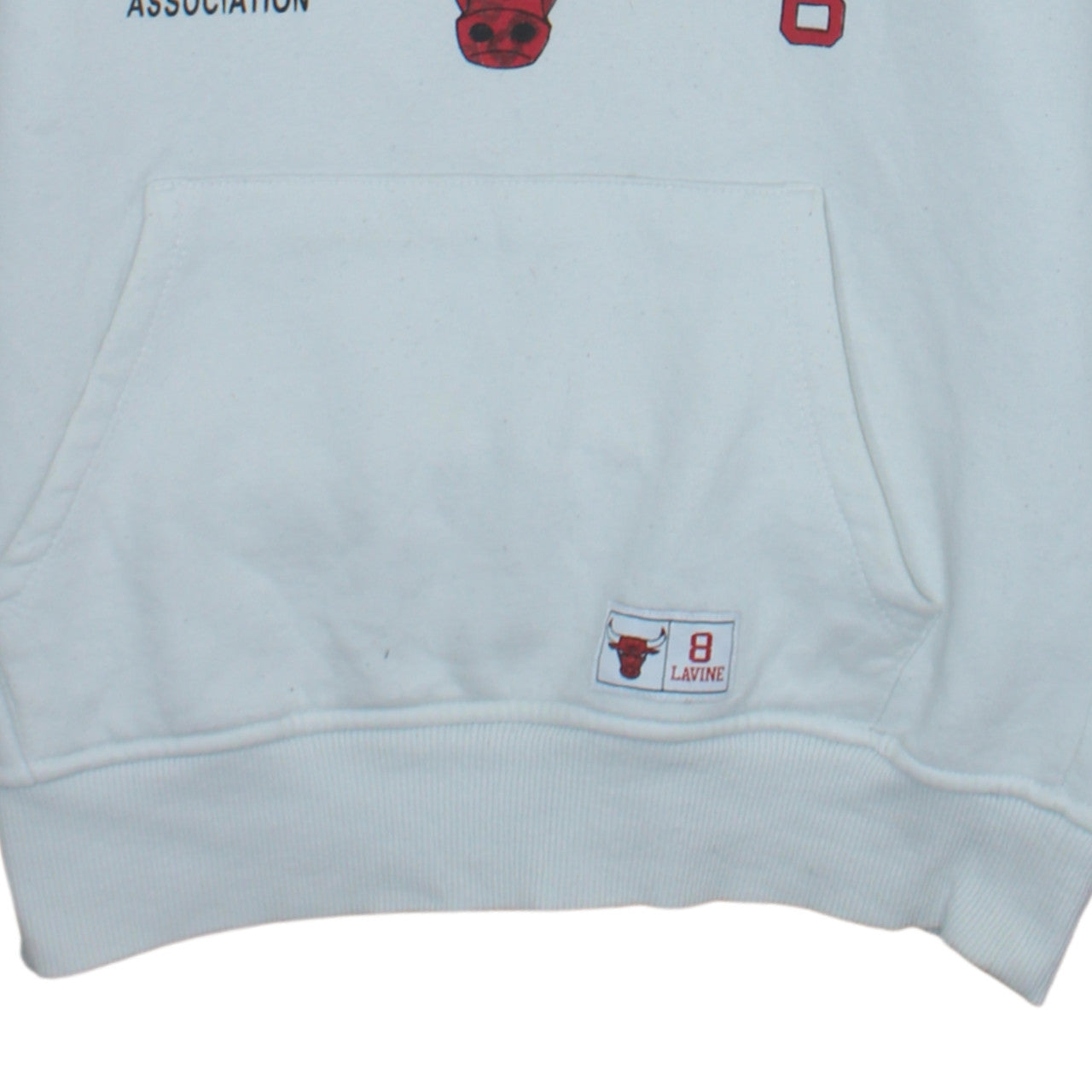 Primark NBA Chicago Bulls White Hoodie Men's M Pullover Graphic