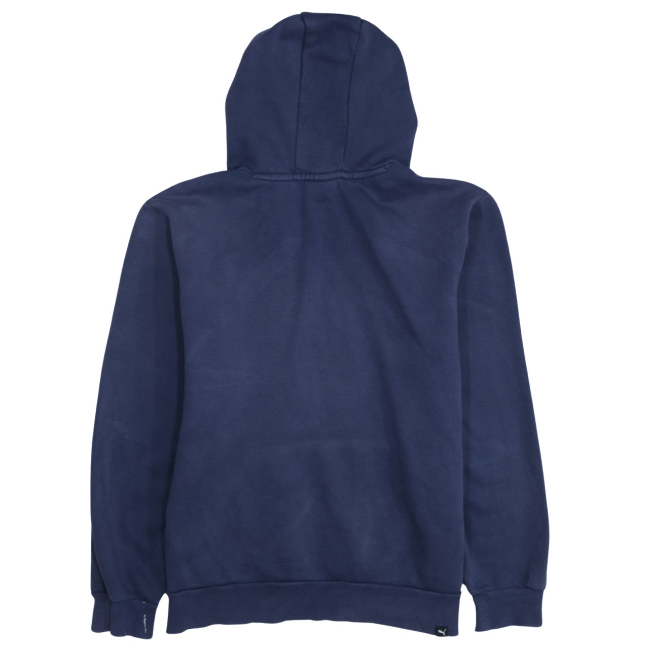 Puma Men's Blue Pullover Hoodie Small Logo Fleece Sweatshirt