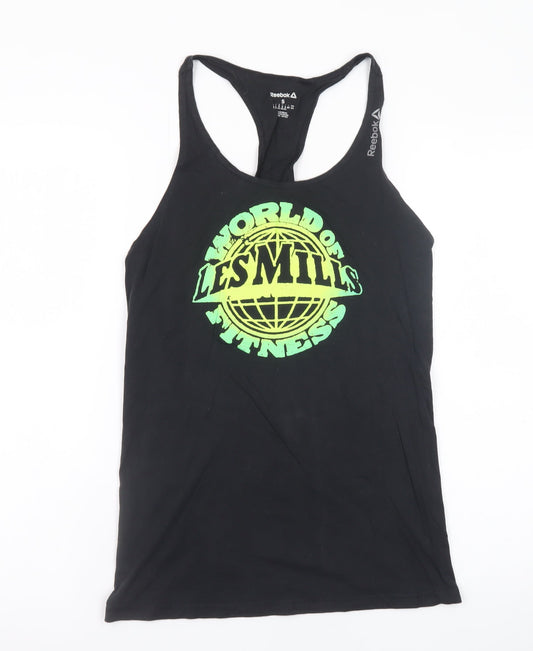 Reebok Les Mills Black Sleeveless Mens T-Shirt Small Athletic Fit