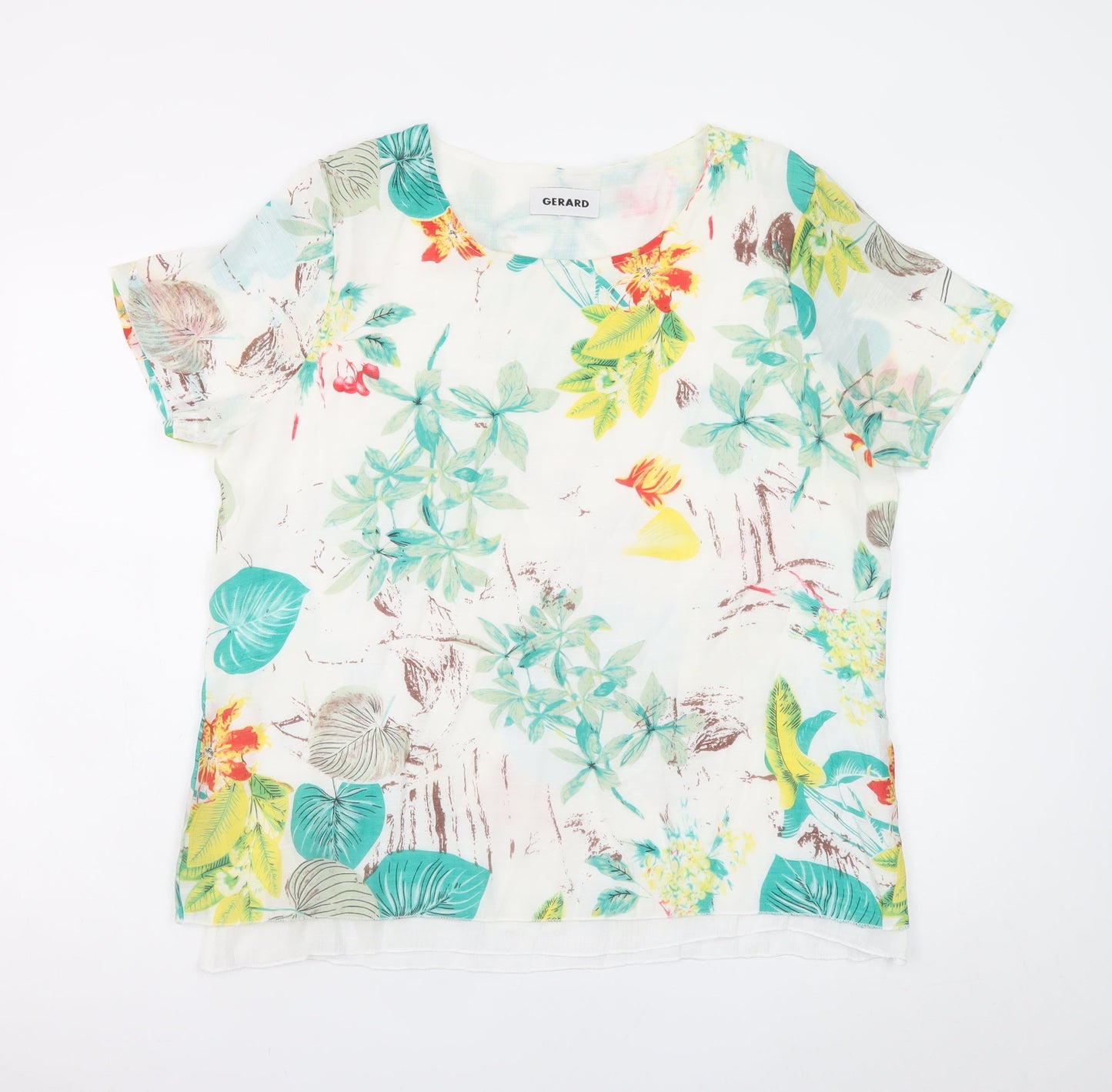 Gerard Women's Multicoloured Floral Tunic Blouse XL