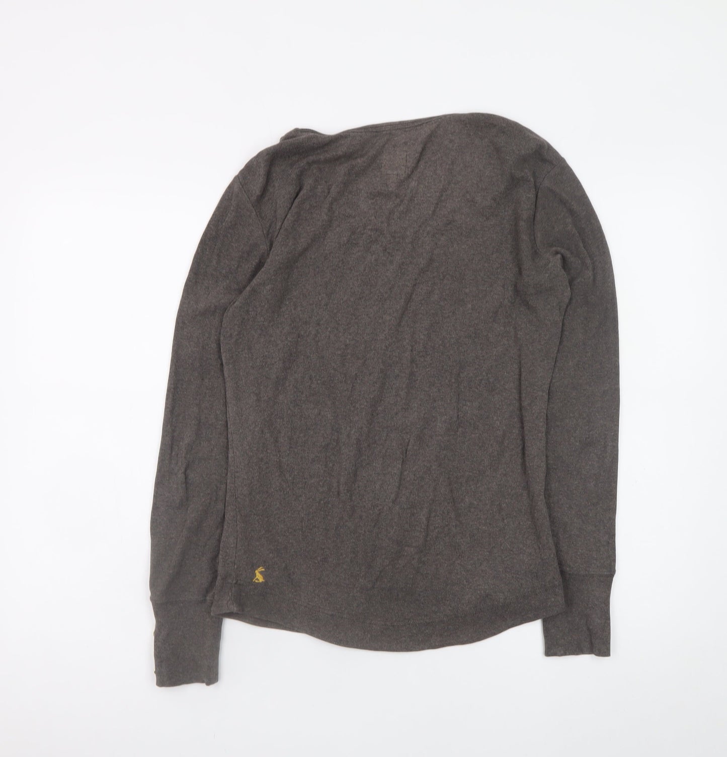 Joules Women's Brown Long Sleeve Scoop Neck Jersey Top Size 12