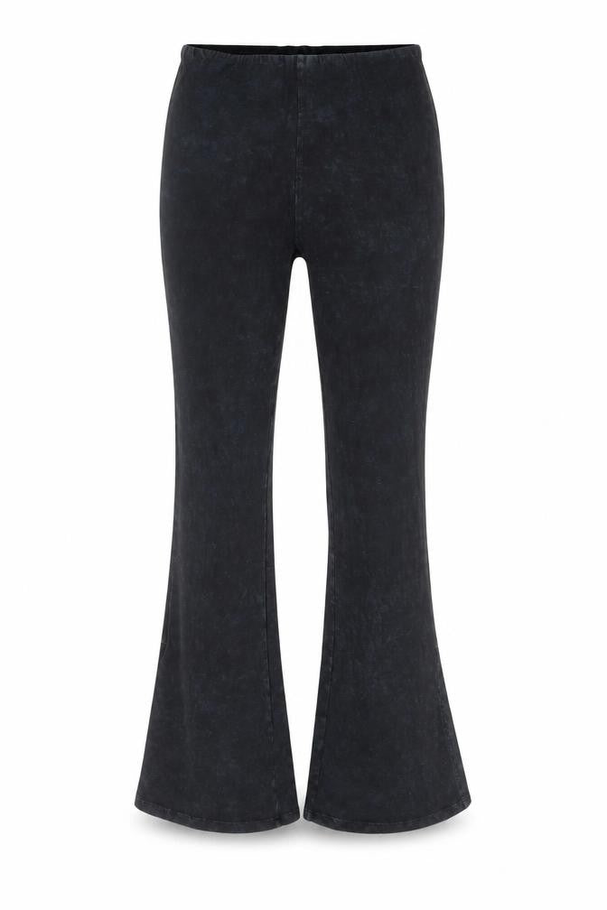 Reclaimed Vintage Women's Black Flared Leggings Size 10
