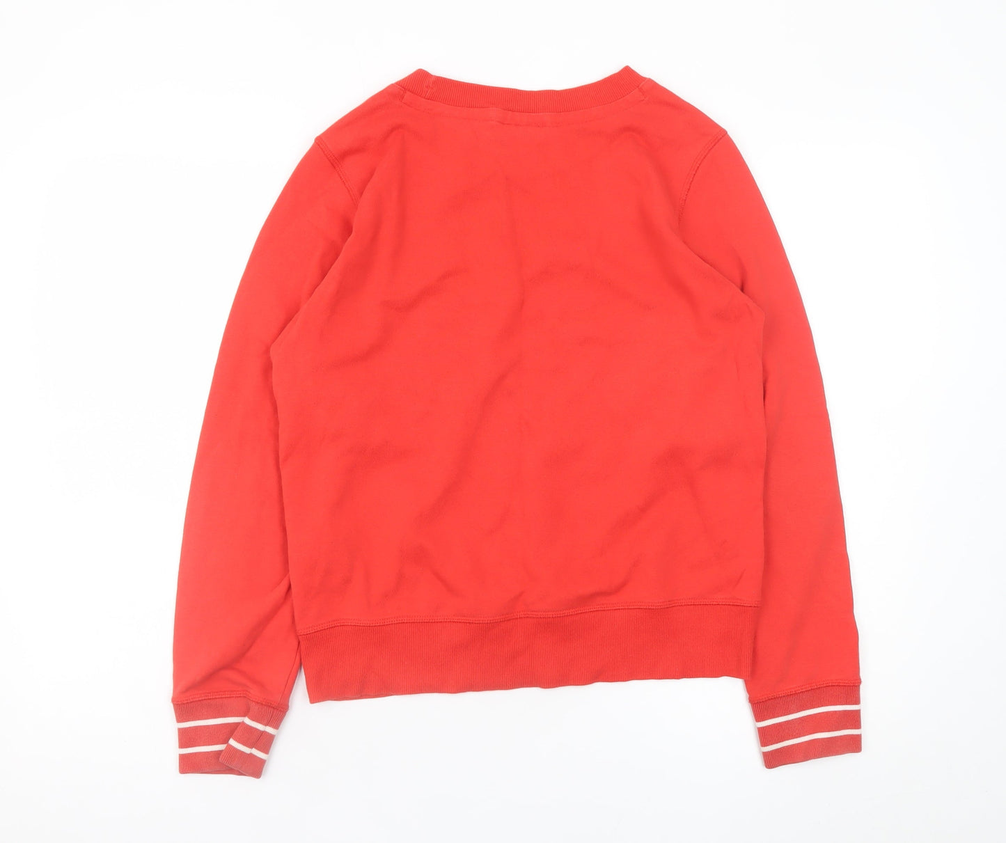 Champion Women Red Crew Neck Pullover Sweatshirt Medium Cotton Blend