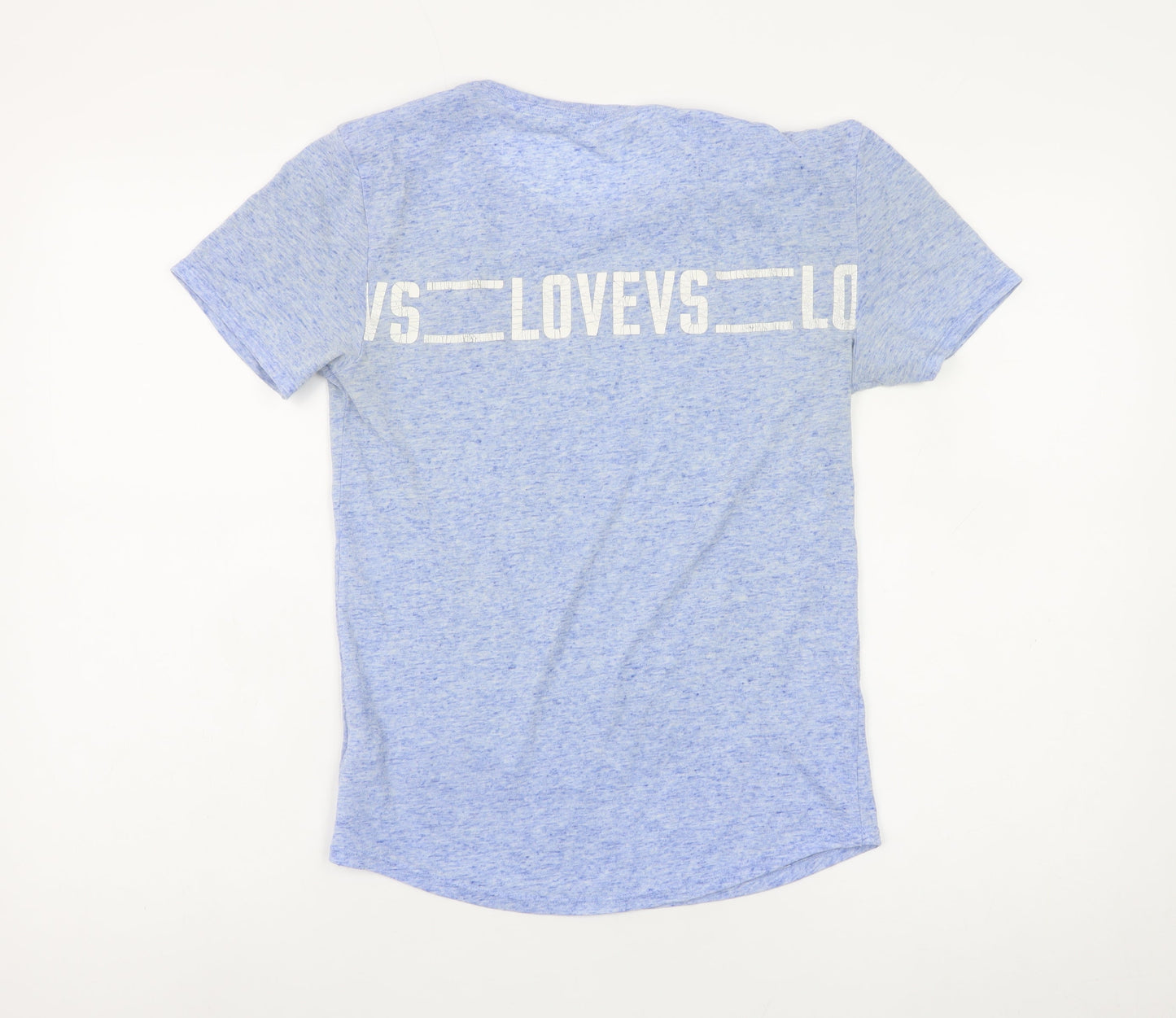 Victoria's Secret Women's Blue XS Basic Crew Neck Love T-Shirt