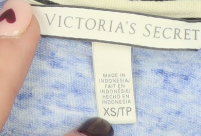 Victoria's Secret Women's Blue XS Basic Crew Neck Love T-Shirt