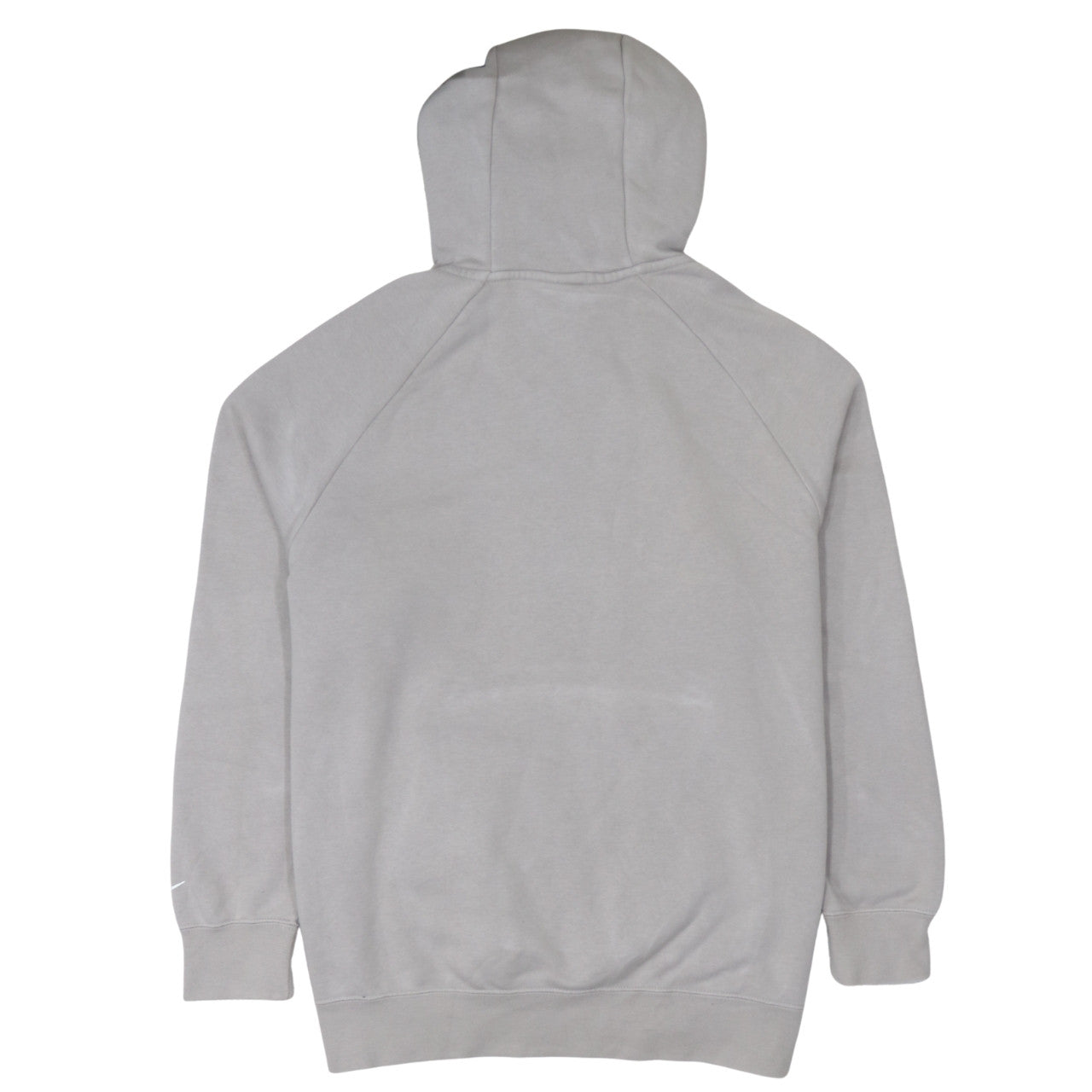Nike Women’s Beige Oversized Pullover Hoodie Size S Zip Pocket