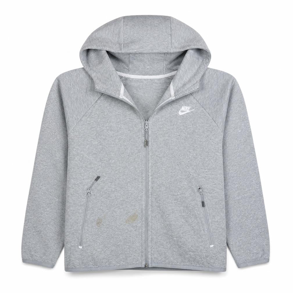 Nike Men's Grey Full Zip Hoodie XL Regular Fit Sportswear