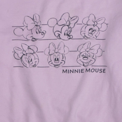 Disney Women Lilac Minnie Mouse Pullover Sweatshirt 2XS