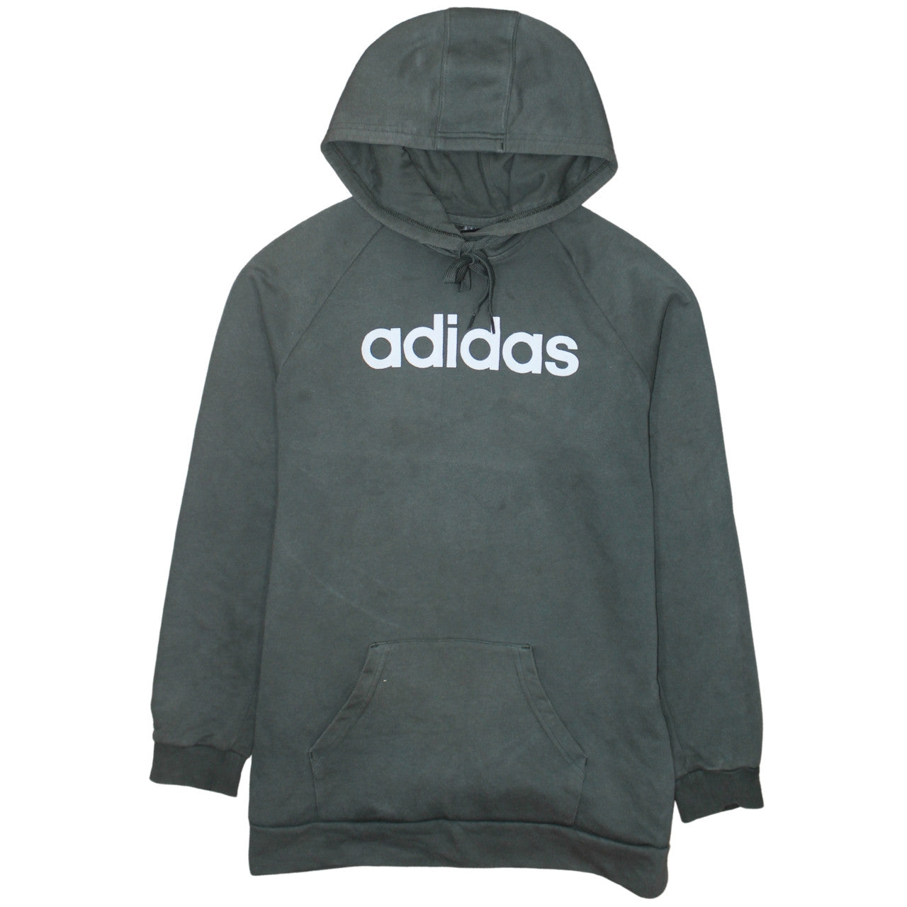 Adidas Womens Black Pullover Hoodie Size 14 Long Sleeve Logo Print