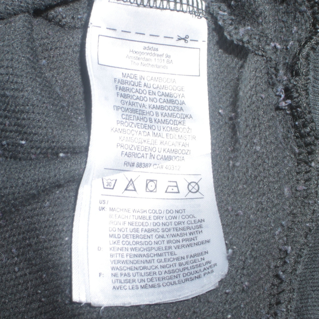 Adidas Womens Black Pullover Hoodie Size 14 Long Sleeve Logo Print