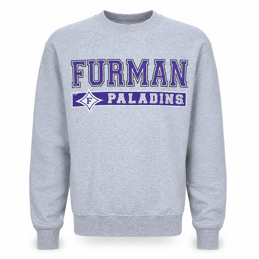 Champion Men’s Grey Furman Paladins Sweatshirt XS Regular Fit