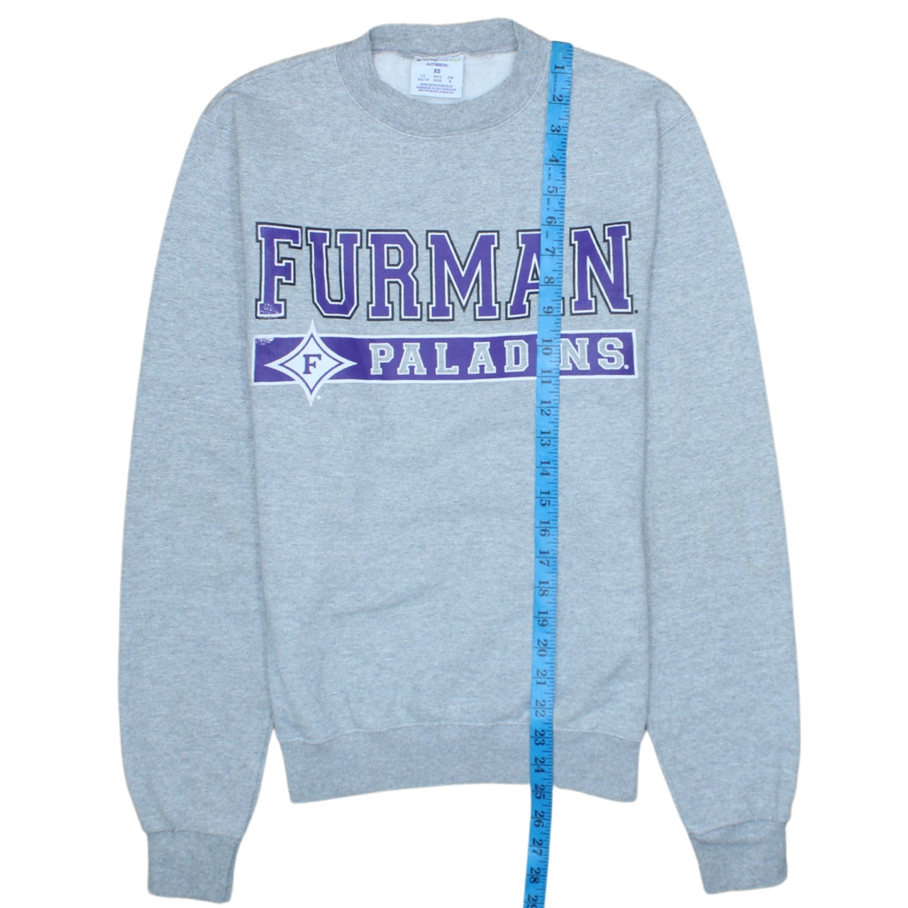 Champion Men’s Grey Furman Paladins Sweatshirt XS Regular Fit