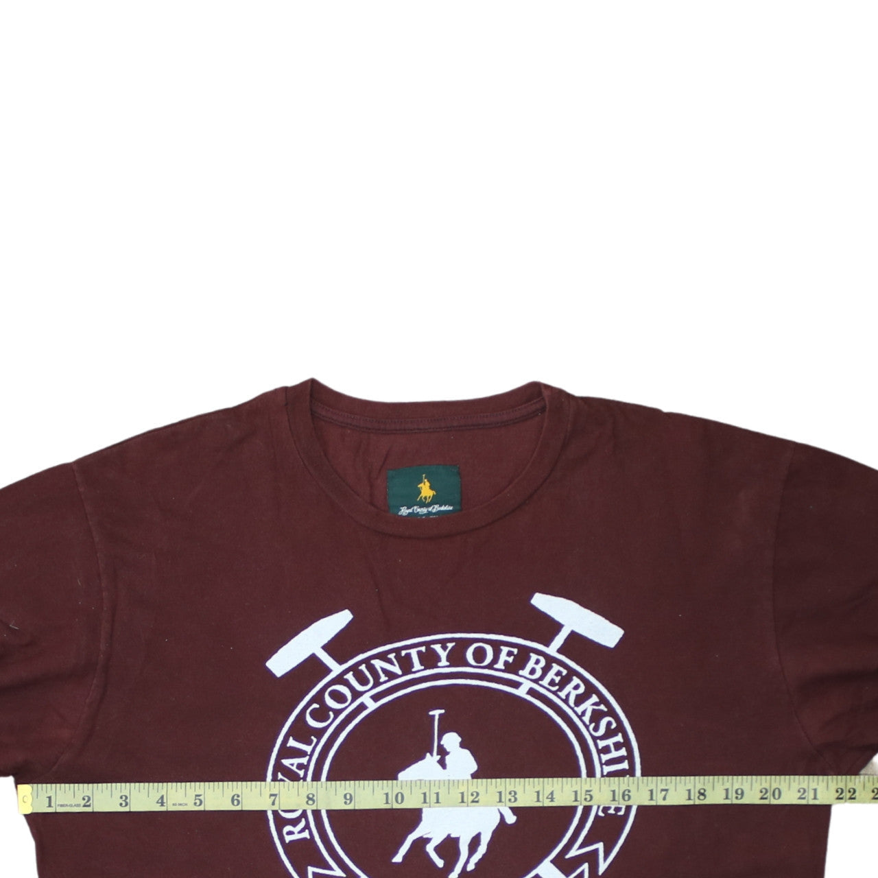 Royal County of Berkshire Polo Club Men's Maroon Long Sleeve T-Shirt Size L