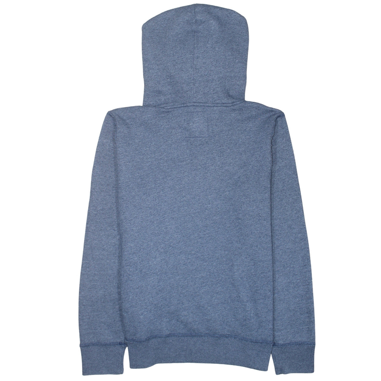 Hollister Men Blue Pullover Hoodie S Fleece Logo Regular Fit