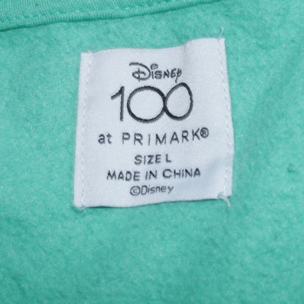 Disney 100 Primark Women's Green Mickey Pluto Sweatshirt L