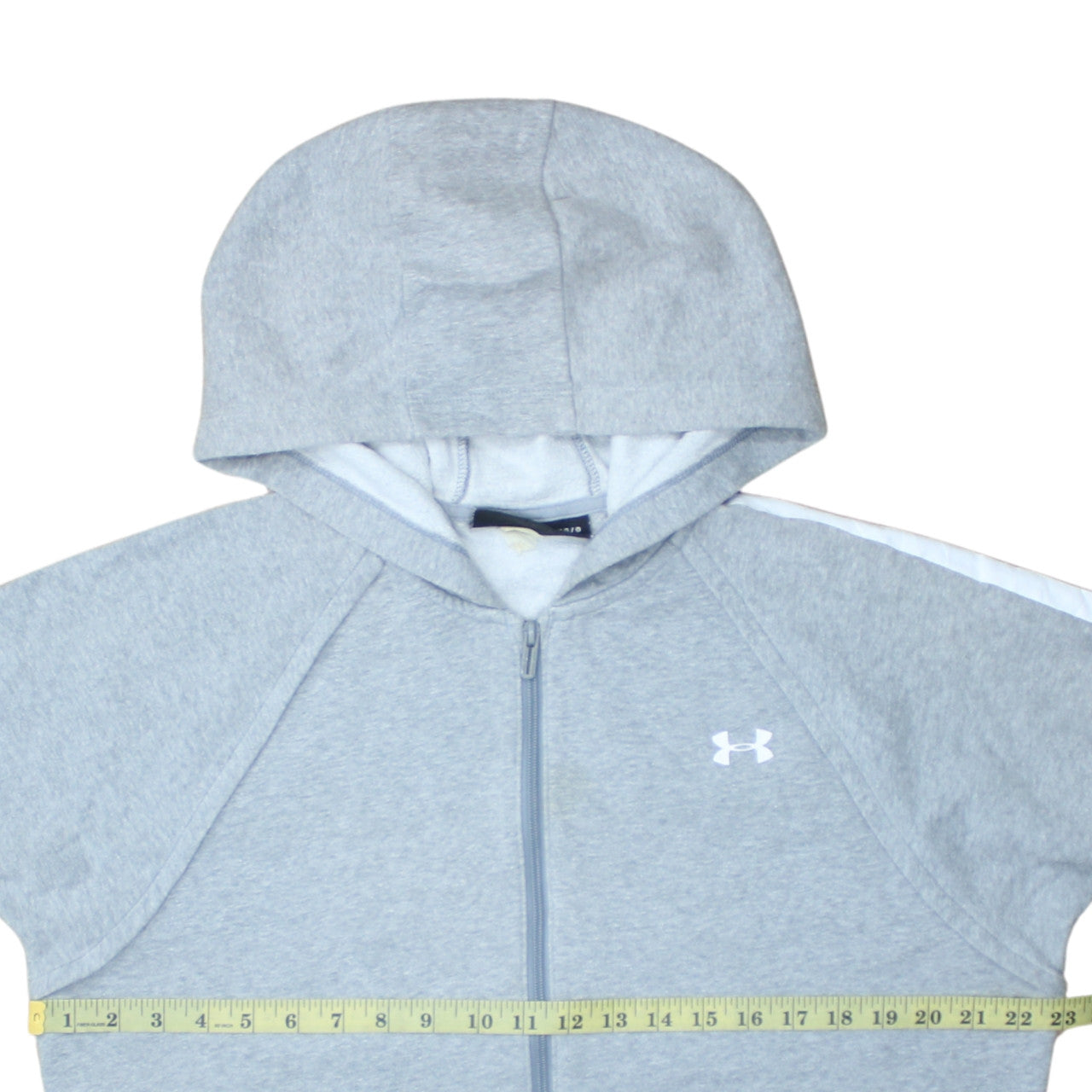 Under Armour Womens Grey Full Zip Hoodie Size L Loose Fit Casual