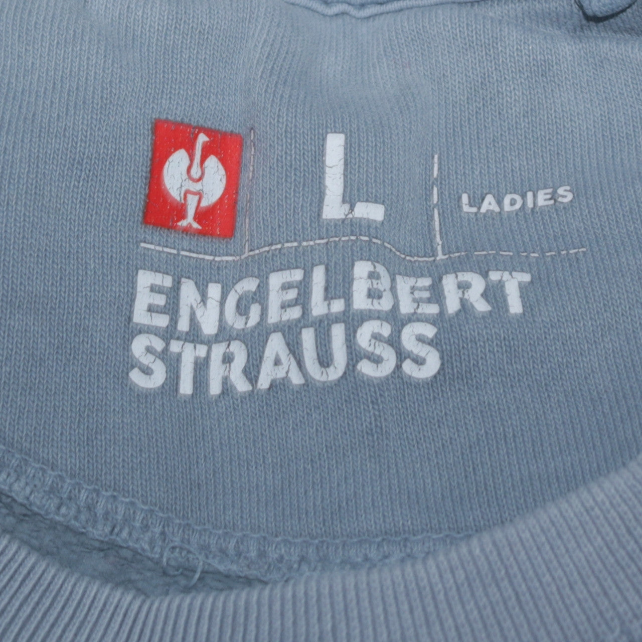 Engelbert Strauss Unisex Blue Pullover Sweatshirt L Fleece Crew Neck