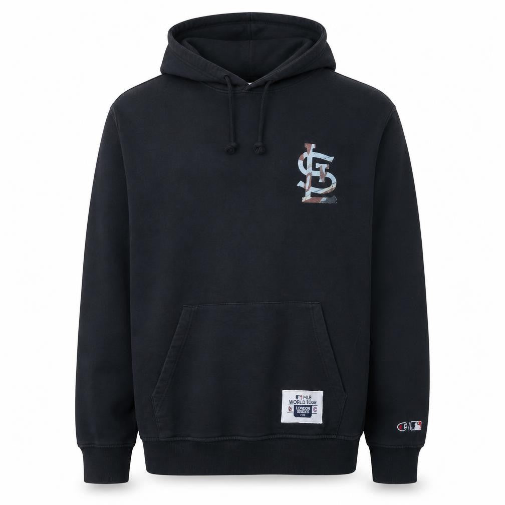 Champion Men's Black 2XL Pullover Hoodie MLB World Tour London Series