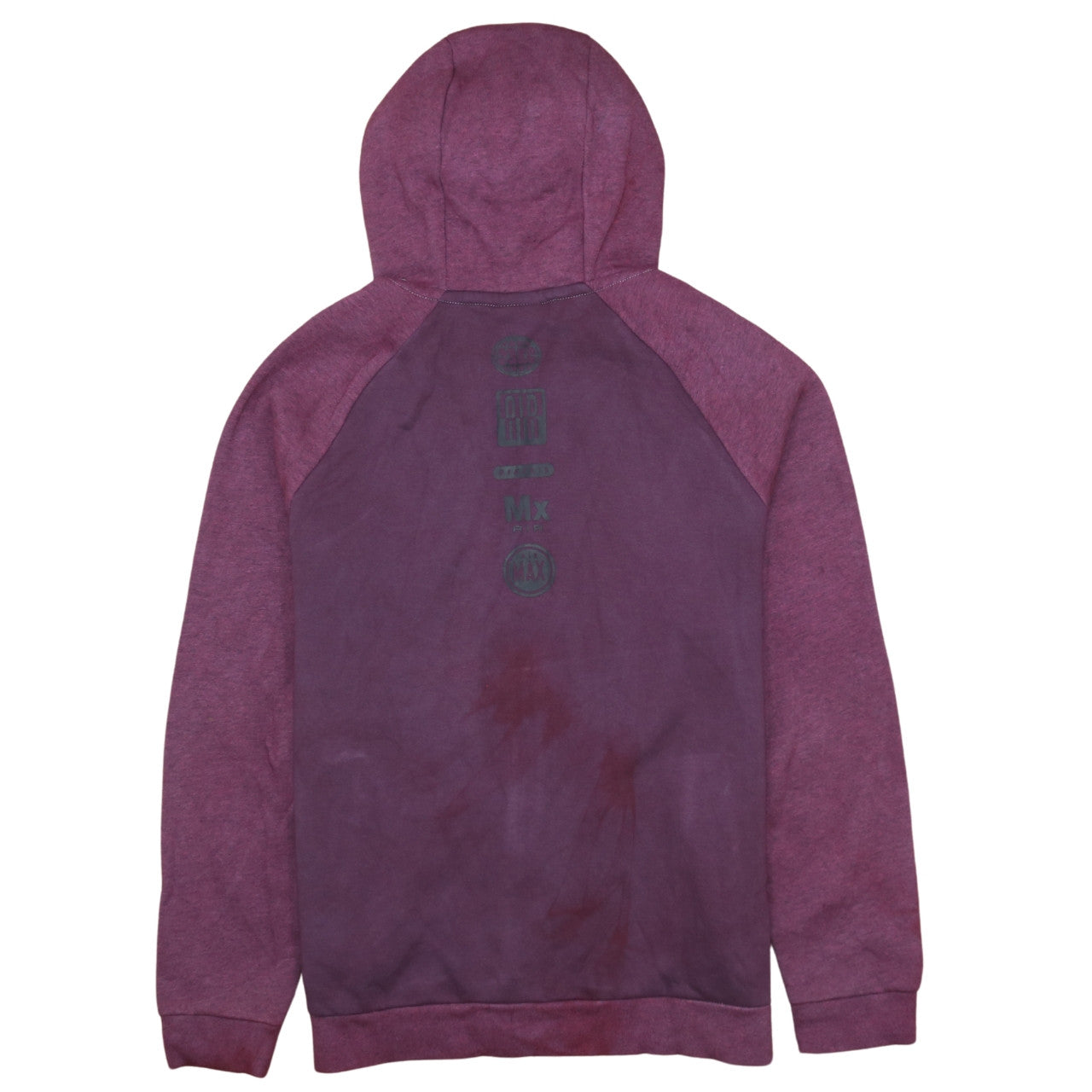 Nike Boys Burgundy Full Zip Hoodie XL (13-15 Years) Cotton Blend