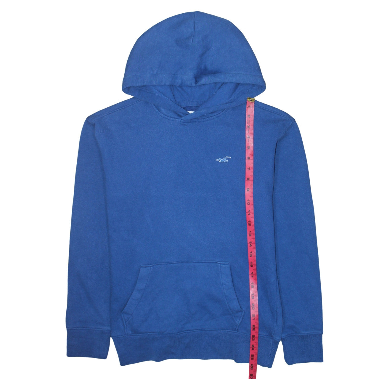 Hollister Men Blue Pullover Hoodie S Classic Logo Sweatshirt