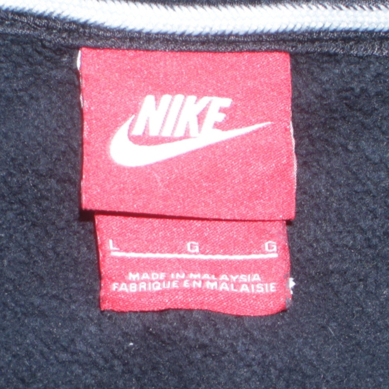 Nike Men's Black Full Zip Hoodie L Sportswear Fleece