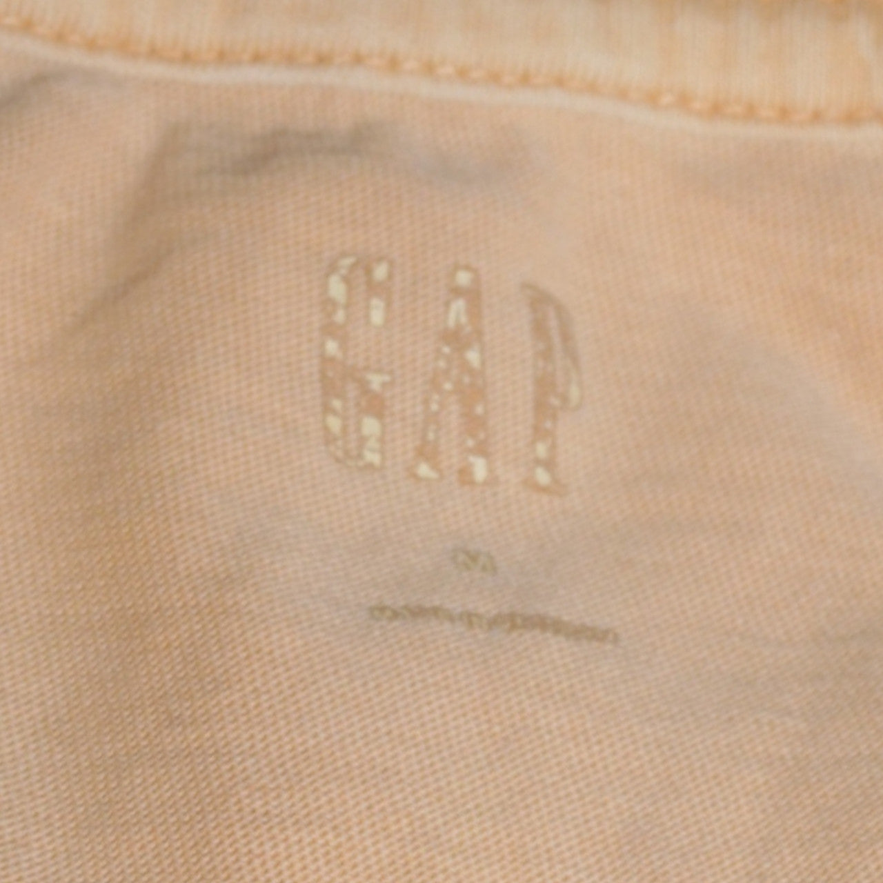GAP Womens Beige Short Sleeve Basic Logo T-Shirt Size M