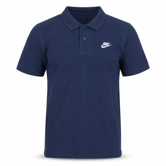 Nike Men's Blue Short Sleeve Cotton Polo Shirt Size S