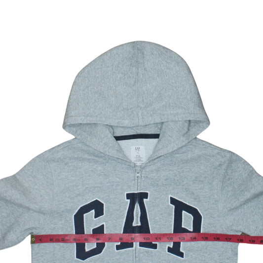 GAP Kids Boys Grey Full Zip Hoodie XL 12-13 Years Cotton Blend