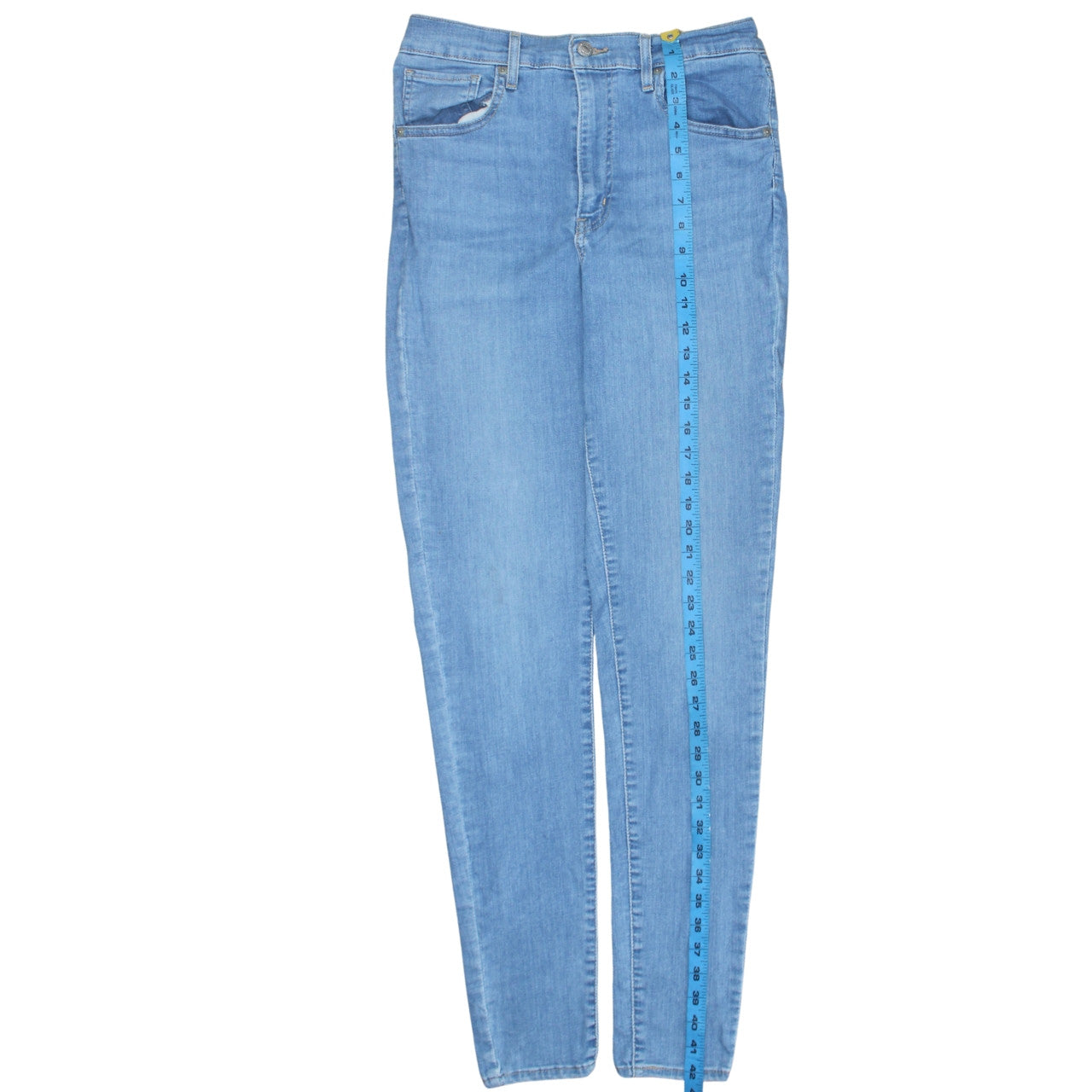 Levi's Women Blue High Rise Mile High Super Skinny Jeans Size 30