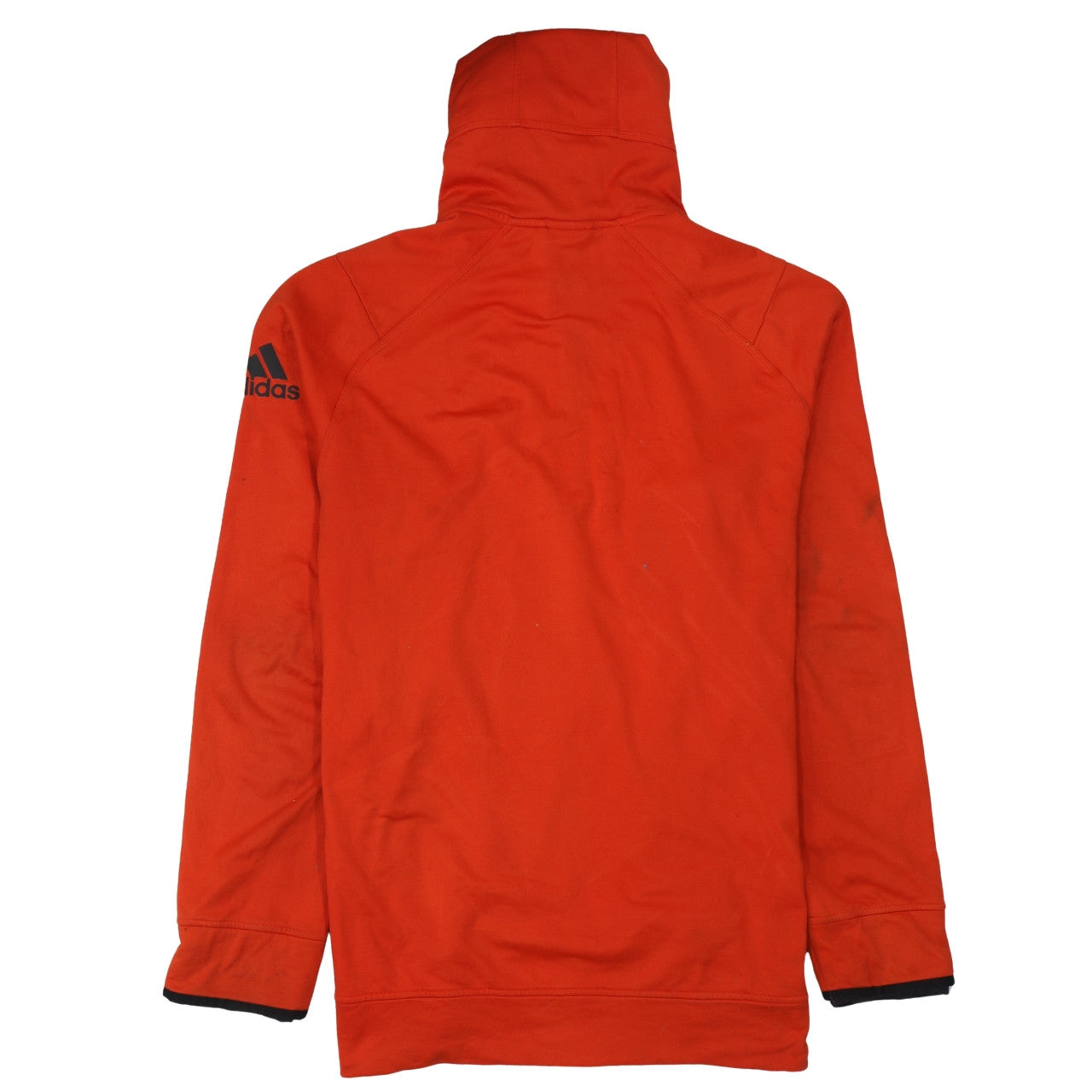 Adidas Men's Orange XL 1/2 Zip Pullover Hoodie