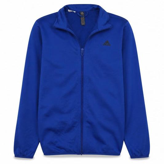 Adidas Boys Blue Full Zip Sweatshirt 13-14 Years Athletic Style