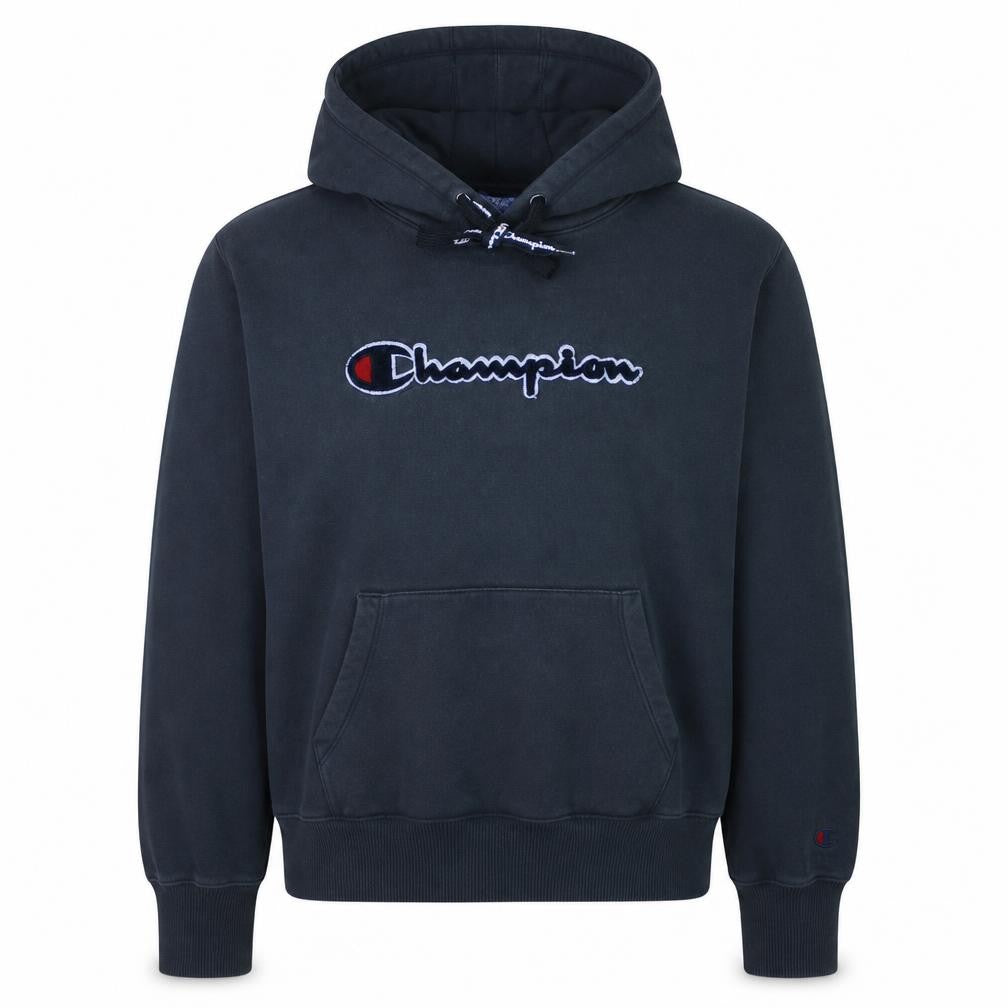 Champion Womens Black XS Pullover Hoodie Cotton Embroidered Logo