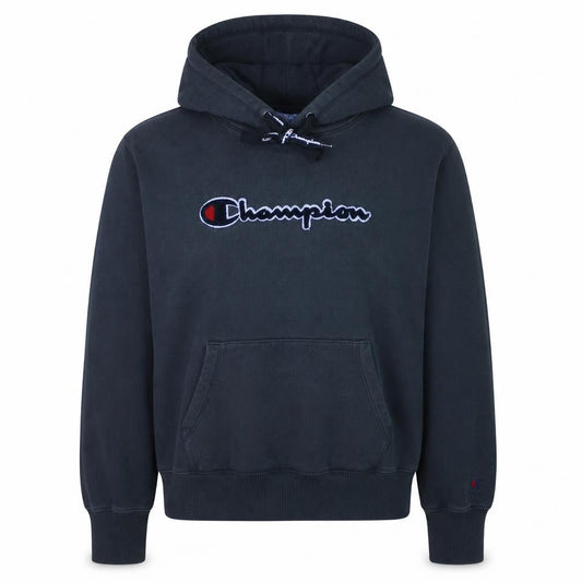 Champion Womens Black XS Pullover Hoodie Cotton Embroidered Logo