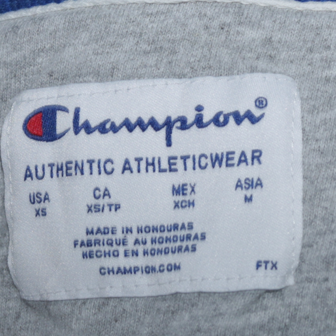 Champion Womens White XS Hoodie Pullover Logo Print Cotton Blend