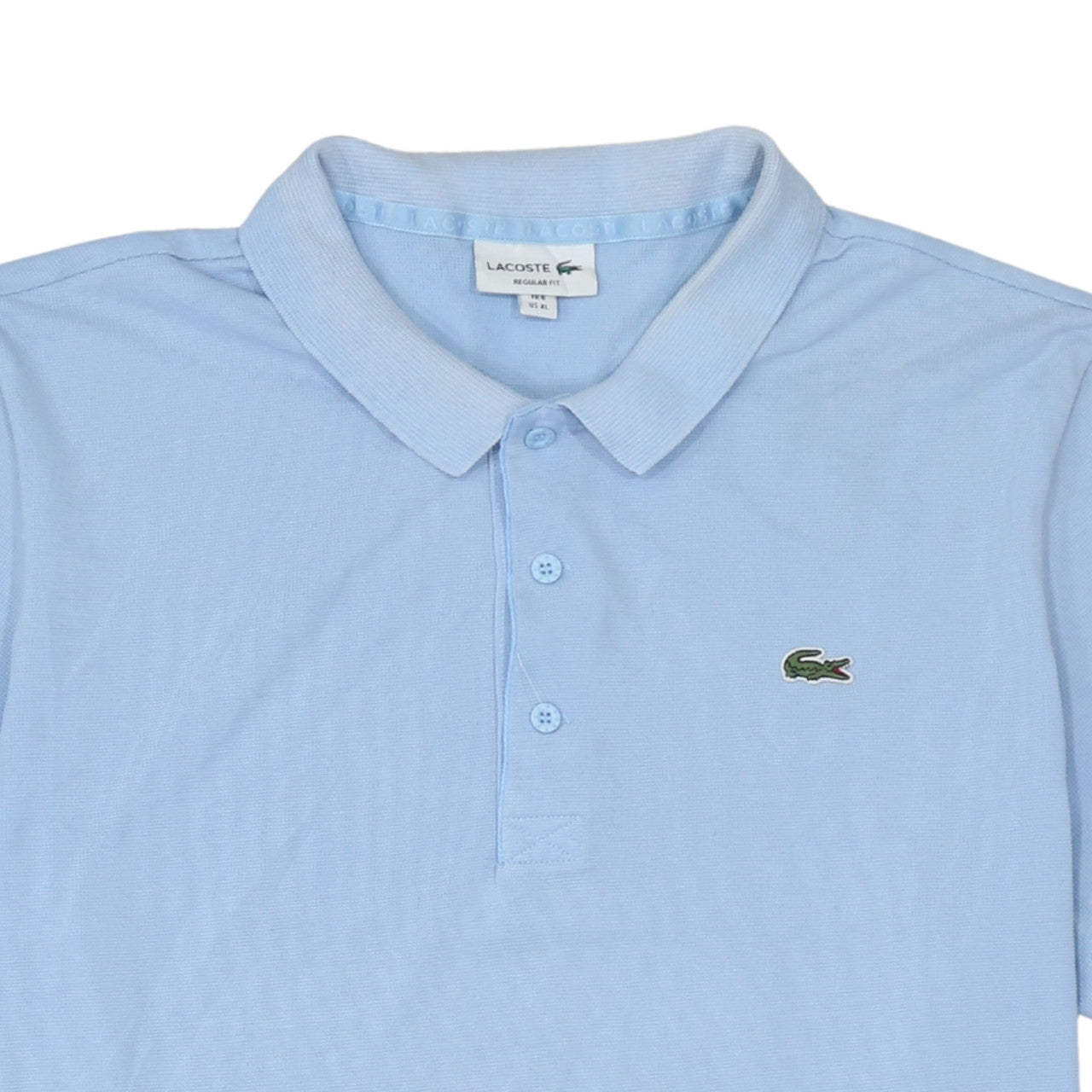 Lacoste Men's Blue Cotton Regular Fit Short Sleeve Polo Shirt XL
