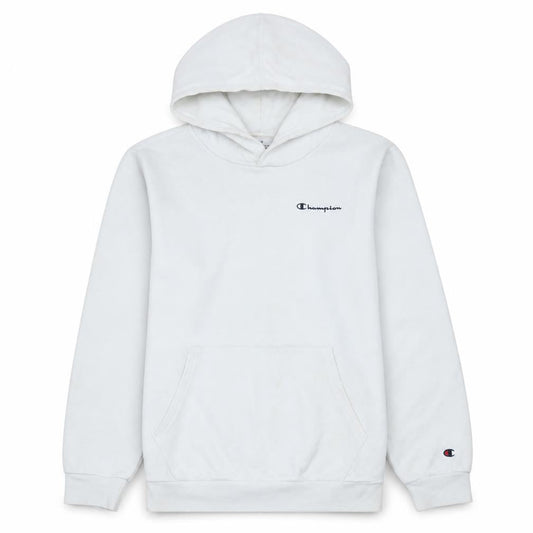 Champion Boys White Pullover Hoodie XL 13-14 Years Cotton Blend Logo Sweatshirt
