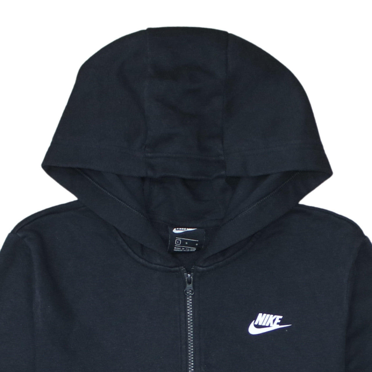 Nike Men's Black Full Zip Hoodie L Fleece Sportswear