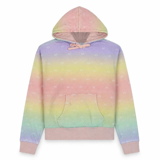 Champion Womens Multicoloured Small Pullover Hoodie Cotton Blend