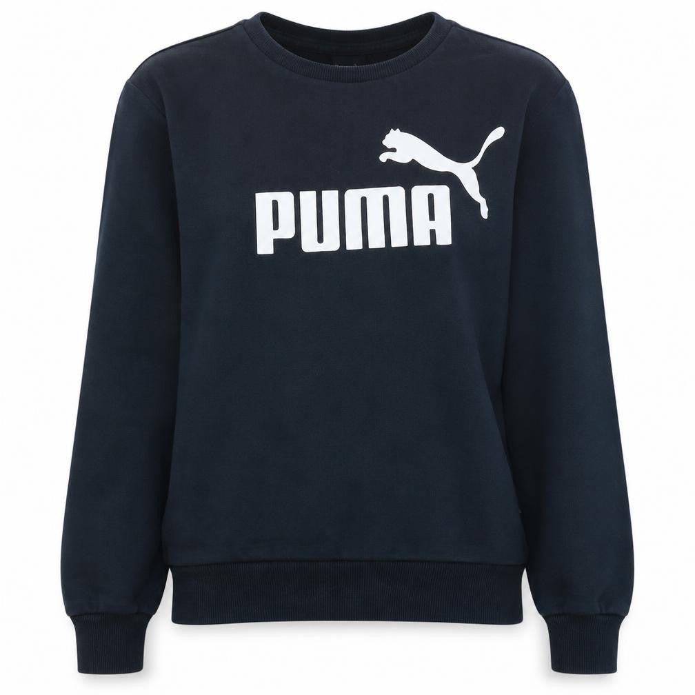 Puma Womens Black XS Crew Neck Pullover Sweatshirt