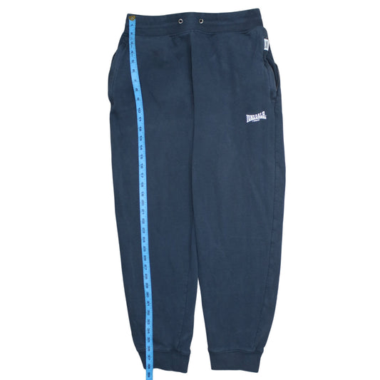 Lonsdale Men Blue Jogger Sweatpants L Regular Fit Fleece