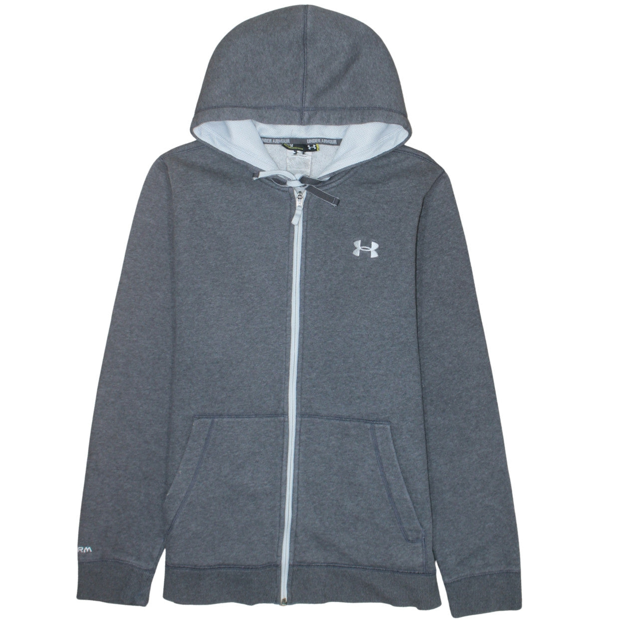 Under Armour Men's Grey Full Zip Fleece Hoodie Size M