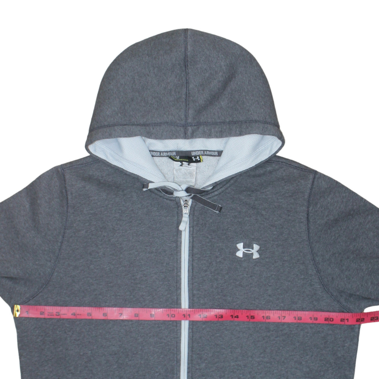 Under Armour Men's Grey Full Zip Fleece Hoodie Size M