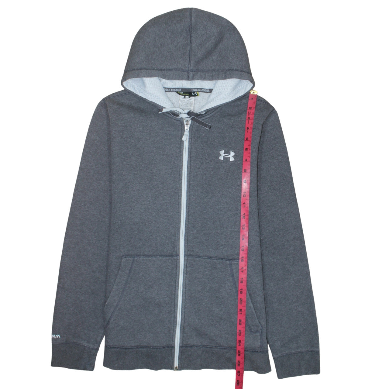 Under Armour Men's Grey Full Zip Fleece Hoodie Size M